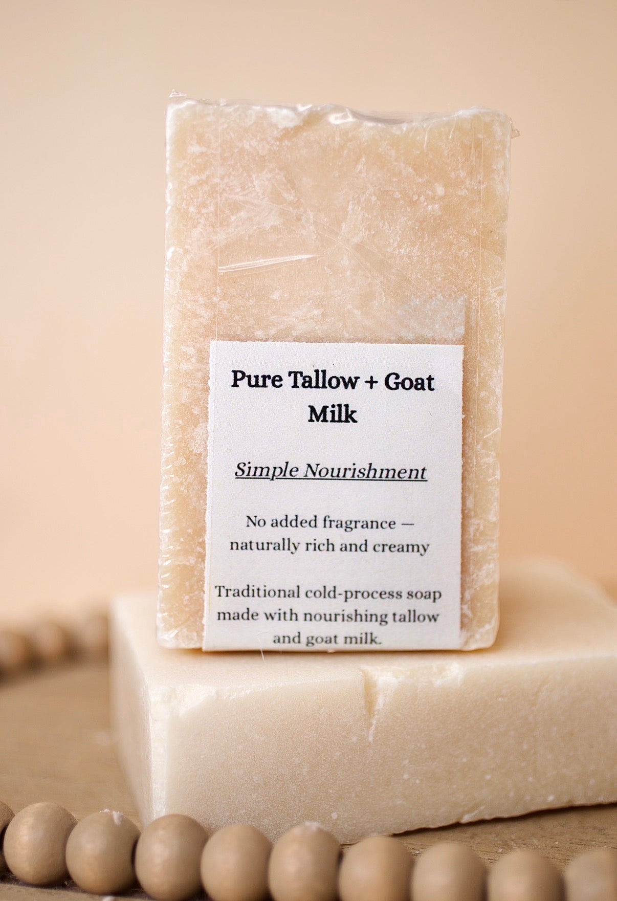 Pure Tallow + Goat’s Milk Refill Bar 5.5 oz | Unscented | Grass-Fed + Gentle Nourishment
